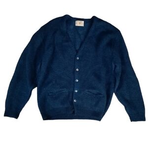 Arrow Vintage Blue Button Down Cardigan Sweater Women's XL